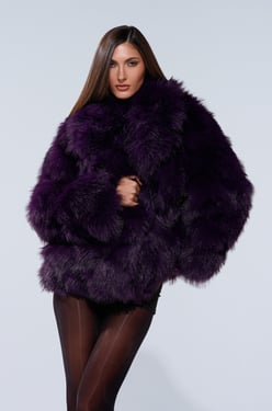 AKIRA Shortie Fur Coat | Size Large/XL
