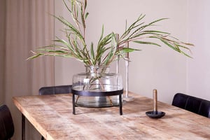 nkuku Akoro Recycled Glass Vase | Vases & Planters | One Size | Clear