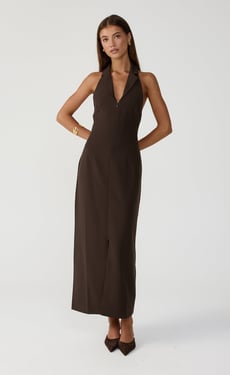 Abbott Maxi Dress (Chocolate) - US 2