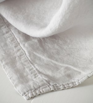 Pebble Grey 100% Linen Loop Top Curtain (Single)