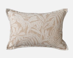 QE Home Dorado Pillow Sham, Botanical, Beige, Queen