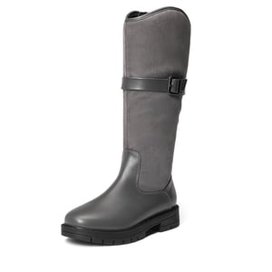 DREAM PAIRS Kids Buckle Knee High Riding Boots