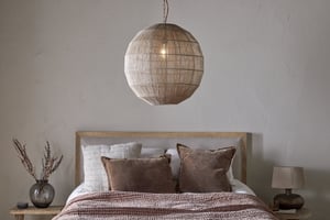 nkuku Nilaveli Woven Jute Sphere Pendant | Lights | One Size | Natural