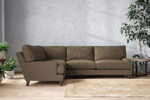 nkuku Marri Left Hand Corner Sofa | Make To Order | Grand | Recycled Cotton Flax