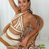 Love These Vibes Crop Camel
