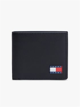Tommy Jeans Heritage Cc Wallet With Leather - Black - One