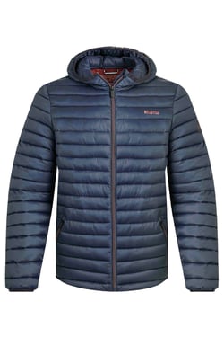 Weird Fish Flete Lightweight Showerproof Padded Hooded Jacket Navy Size L