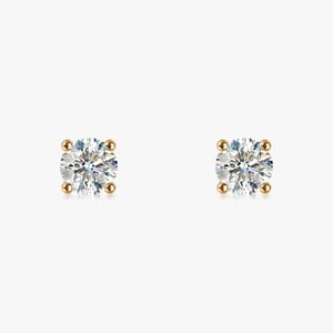 Certified Diamond Stud Earrings - Single / 4.00 CT