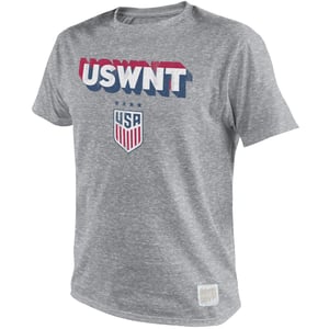 Men's Retro Brands USWNT Shadow Grey Tri-Blend Tee / 2X