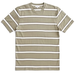 Norse Projects Johannes Organic Multicolour Stripe T-shirt Clay