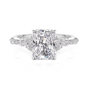 Jeulia Hidden Halo Radiant Cut Engagement Ring