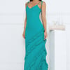 Front Row Style Maxi Dress Green