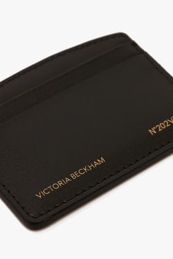 Victoria Beckham Card Holder In Black Leather - ONE SIZE - Womens