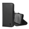iPhone 15 Plus Leather Wallet Case (with Stand Function) - Black