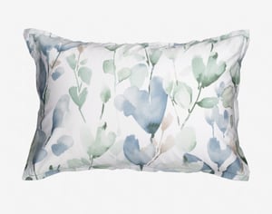 QE Home Della Pillow Sham, Botanical, Blue, King