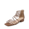 DREAM PAIRS Square Toe Casual Strappy Sandals