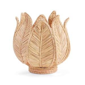 Stromanthe Handwoven Iraca Palm Candle Holder - Natural