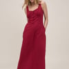 Red Button Front Sleeveless Melody Midi Dress