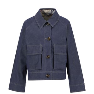 Barbour Womens Demi Showerproof Jacket Indigo/Hessian Tartan