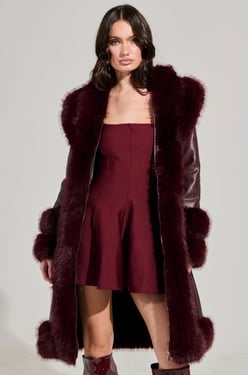 AKIRA Yukon 2.0 Fur Trim Coat | Size XL