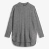 Cable Knit Tunic - Charcoal Heather