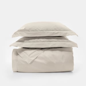 Signature Duvet Set Cal King Moscato Beige Boutique Hotel Sateen , Luxury Organic Bedding and Sheet Sets , PROSSIONI