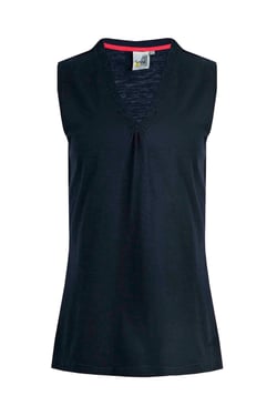 Weird Fish Arenas Organic Outfitter Cotton Vest Navy Size 10