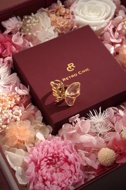 Butterfly Serenade Ring -  Adjustable - 7 - Add Gift Box