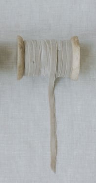 Hand Dyed Velvet Ribbon - Narrow - 10mm / .4" / Latte