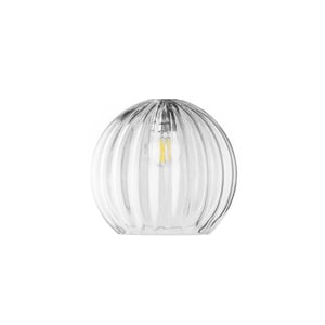 Regular Pumpkin glass shade in clear glass