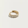 8mm Molten Pavé Huggie