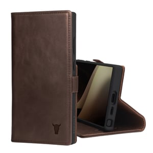 Galaxy S24 Ultra Leather Case (with Stand Function) - Dark Brown