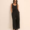 Black Wide Leg Jerrow Trouser