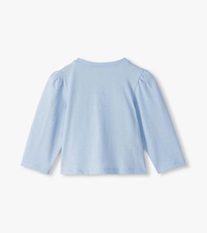Baby & Toddler Girls Blue Hot Melt Basic T-Shirt