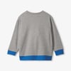 Boys Striped Athletic Grey Pullover Sweatshirt