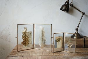 nkuku Folded Danta Frame | Decorative Accessories | Antique Brass | Portrait 8 x 10