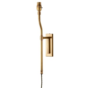 Mason wall fitting in antique brass