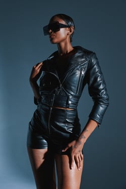 AKIRA Butter Luxe Everyday Moto Jacket | Black | Size 2X