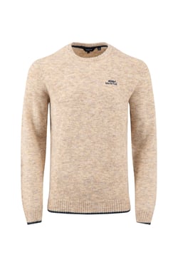 Weird Fish Gorleston Crew Neck Jumper Ecru Size L