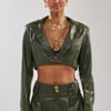 AKIRA Remember You Cropped Blazer | Size XL