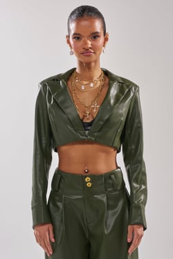 AKIRA Remember You Cropped Blazer | Size 1X