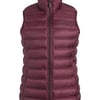 Weird Fish Atissa Lightweight Padded Gilet Aubergine Size 18