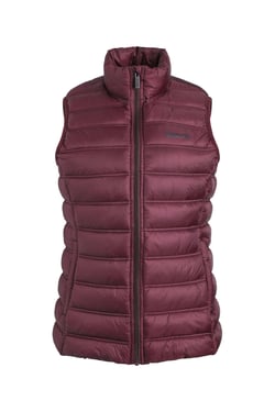 Weird Fish Atissa Lightweight Padded Gilet Aubergine Size 8