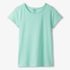 Braided Neck Tee - Aruba Blue