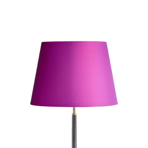 40cm straight empire lampshade in fuchsia dupion silk