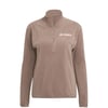 Adidas Terrex Womens MT Halfzip Fleece Trace Brown
