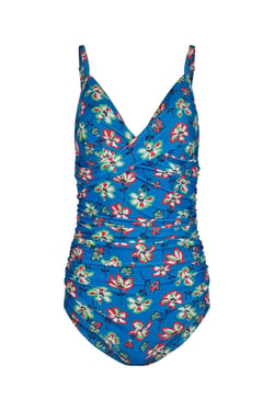 Weird Fish Penelope Eco Printed Swimsuit  Blue Size 8
