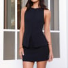 Structure Tailored Vest Top Black