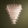 Bianca chandelier in white