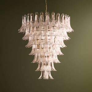 Bianca chandelier in white